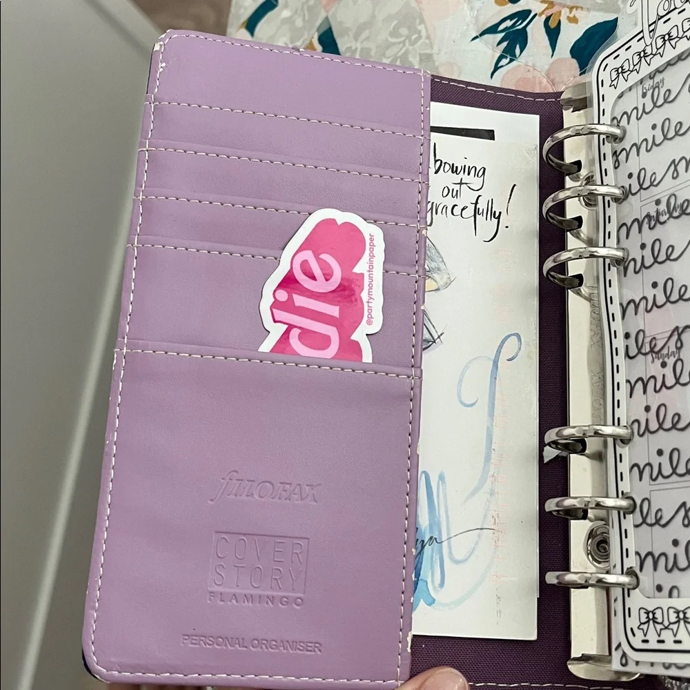 Filofax flamingo cover story